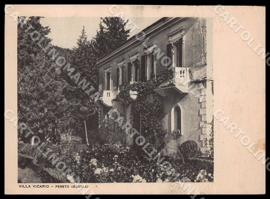 L'Aquila Pereto Villa Vicario FG cartolina GM0448 – fronte