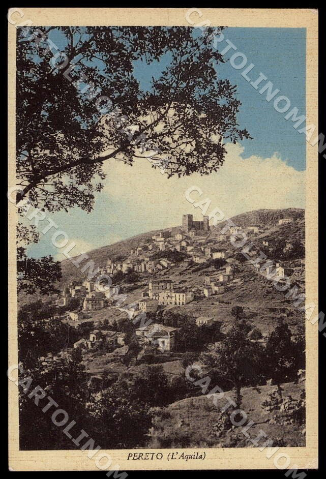 L'Aquila Pereto Panorama FG cartolina GM0452 – fronte