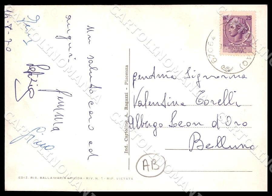 L'Aquila Pereto Torre ABRASA FG Foto cartolina GM0455 – retro