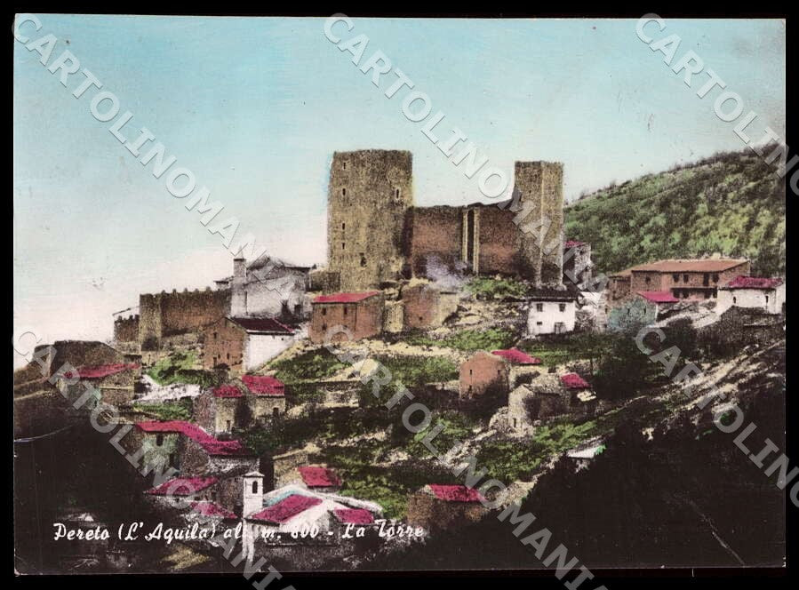 L'Aquila Pereto Torre PIEGHINE FG Foto cartolina GM0457 – fronte