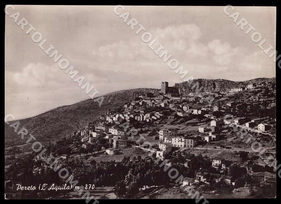 L'Aquila Pereto Panorama FG Foto cartolina GM0458 – fronte