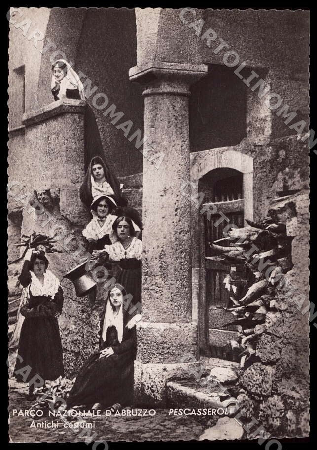 L'Aquila Pescasseroli Parco Nazionale d'Abruzzo Costumi FG Foto cartolina GM0463 – fronte