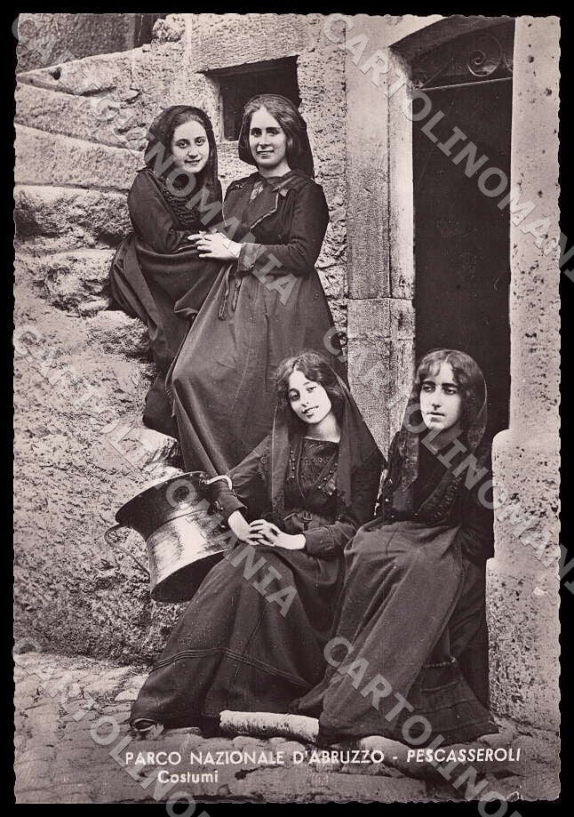 L'Aquila Pescasseroli Parco Nazionale d'Abruzzo Costumi FG Foto cartolina GM0465 – fronte