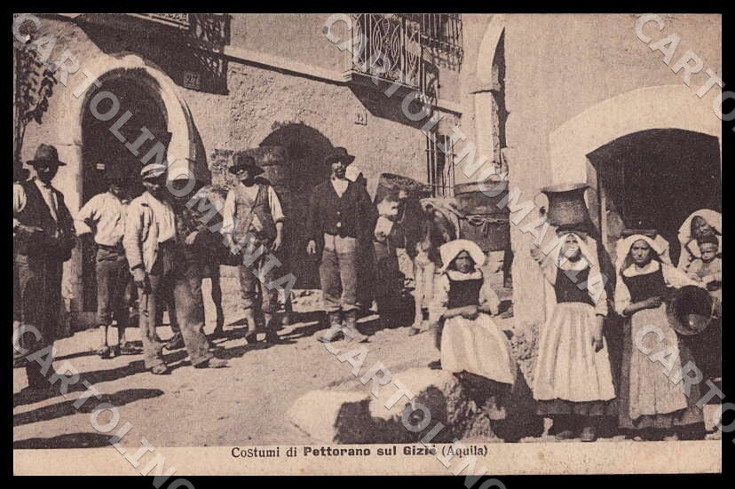 L'Aquila Pettorano sul Gizio Costumi Alterocca 32164 cartolina GM0470 – fronte