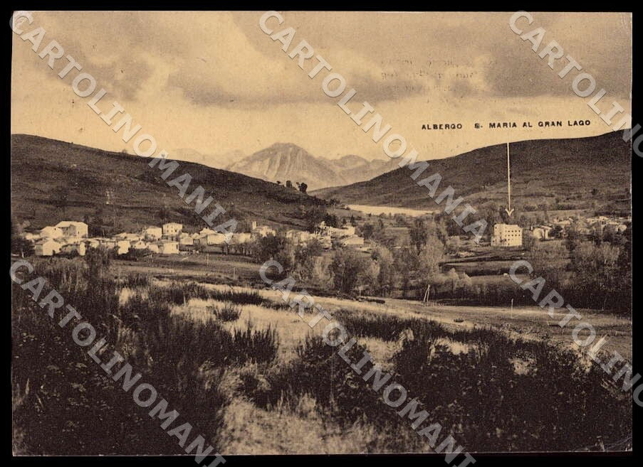 L'Aquila Poggio Cancelli Albergo Santa Maria Gran Lago FG cartolina GM0476 – fronte