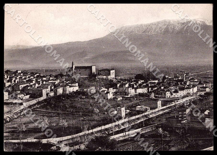 L'Aquila Paganica Panorama parziale PIEGHINA FG Foto cartolina GM0490 – fronte