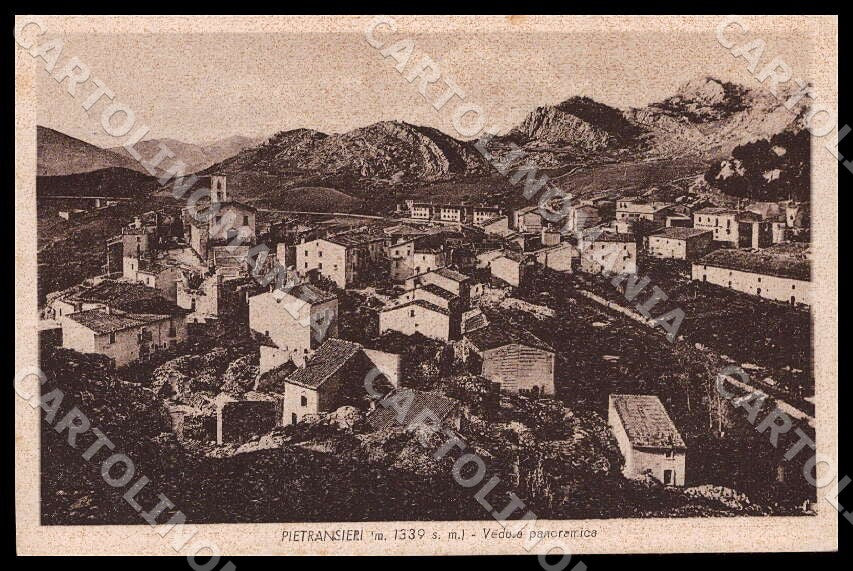 L'Aquila Roccaraso Pietransieri Veduta panoramica Alterocca cartolina GM0496 – fronte