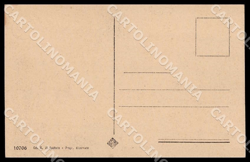 L'Aquila Pescina Casa Cardinale Mazzarino cartolina GM0500 – retro