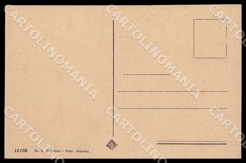 L'Aquila Pescina Panorama Carretto cartolina GM0501 – retro