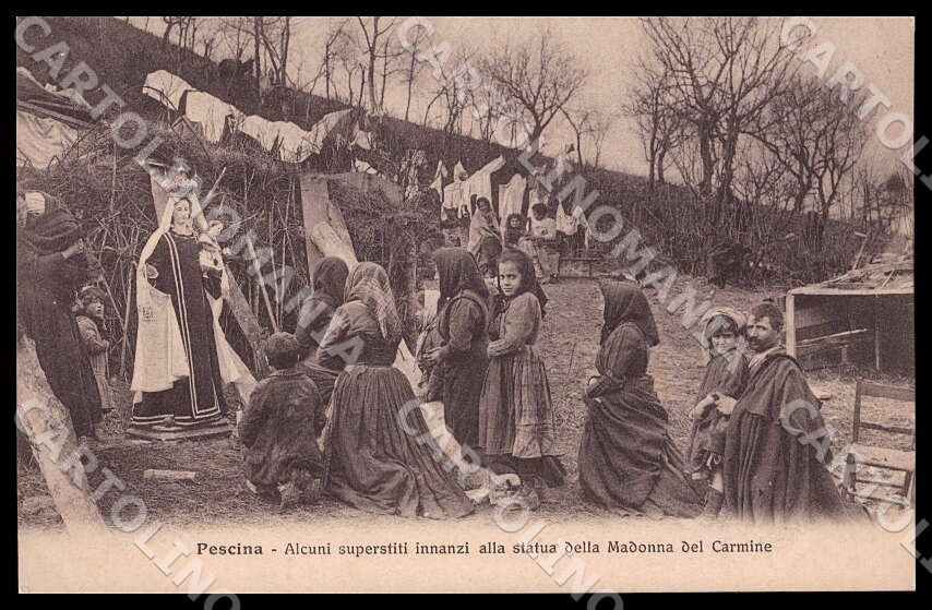 L'Aquila Pescina Superstiti Terremoto Madonna del Carmine cartolina GM0502 – fronte
