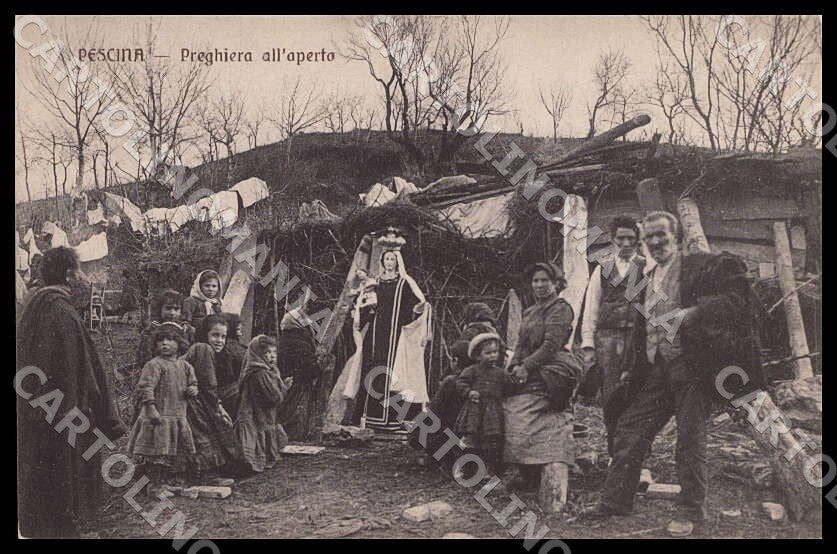 L'Aquila Pescina Superstiti Terremoto Madonna del Carmine cartolina GM0503 – fronte