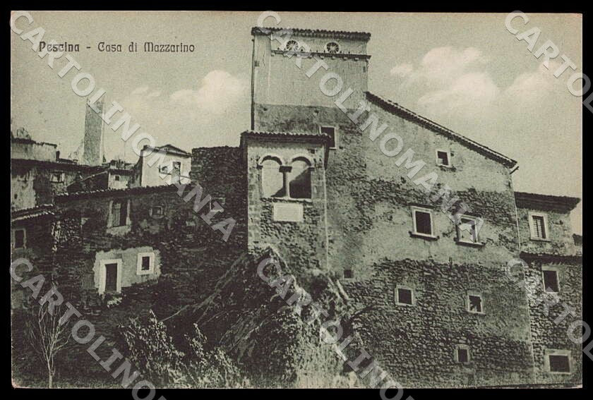 L'Aquila Pescina Casa Mazzarino cartolina GM0506 – fronte