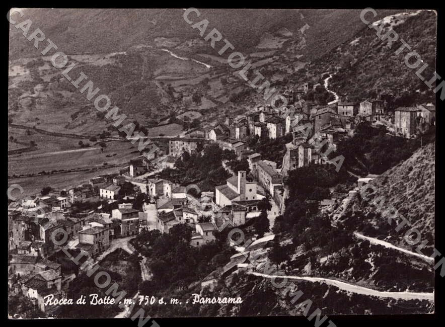 L'Aquila Rocca di Botte Panorama PIEGA COLLA FG Foto cartolina GM0514 – fronte