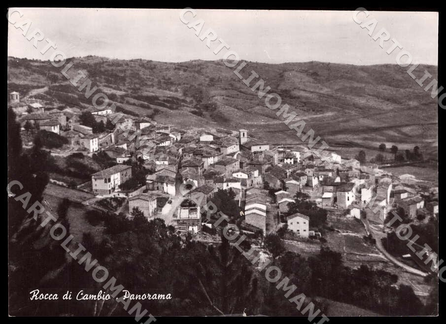 L'Aquila Rocca di Cambio Panorama STRAPPINO FG Foto cartolina GM0521 – fronte