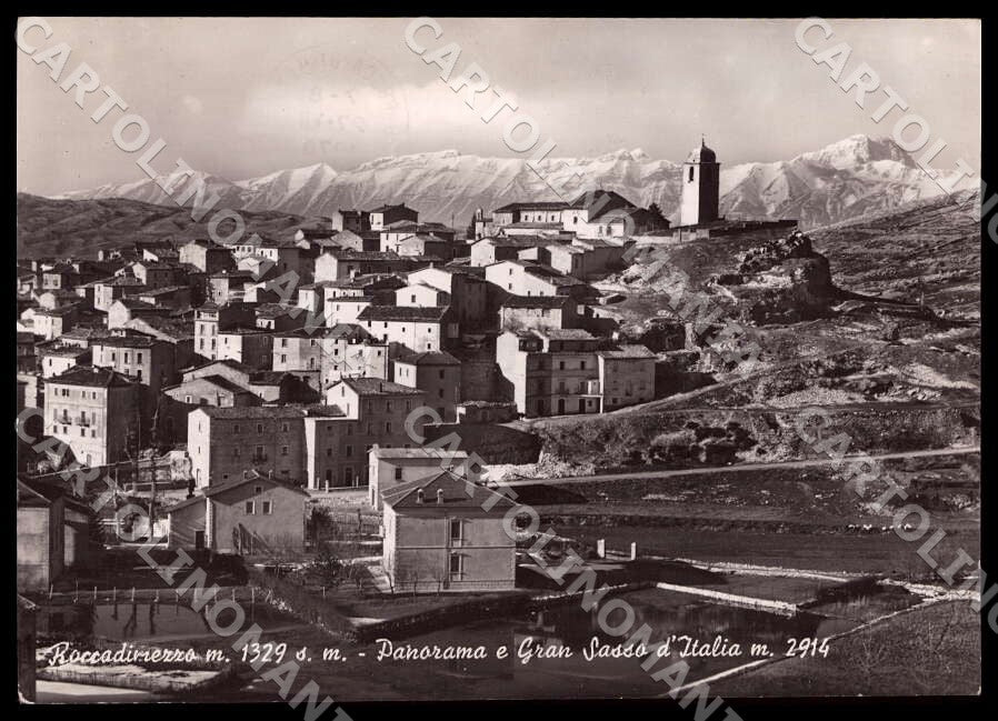 L'Aquila Rocca di Mezzo Gran Sasso ABRASA COLLA FG Foto cartolina GM0524 – fronte