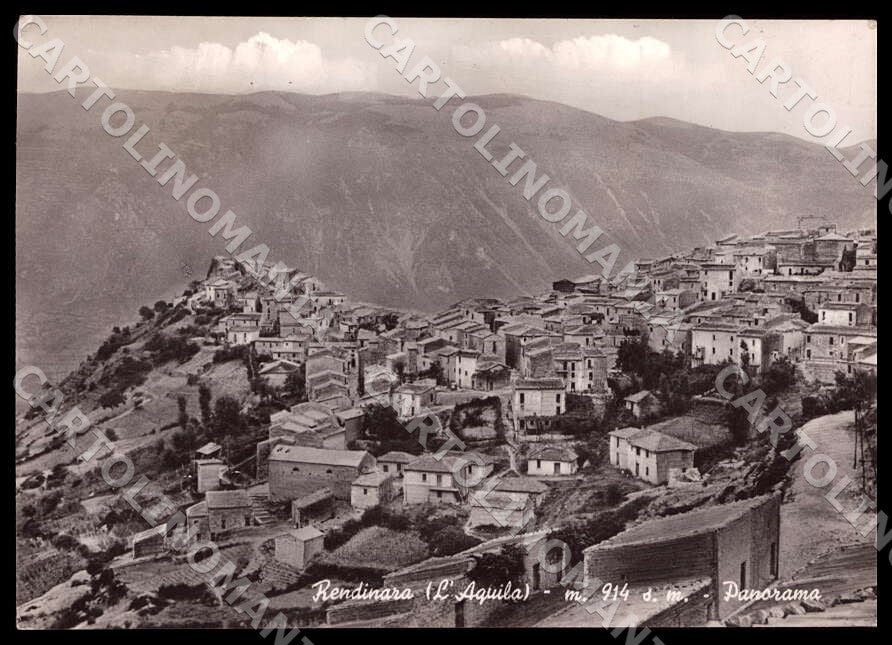 L'Aquila Morino Rendinara Panorama Alterocca FG Foto cartolina GM0529 – fronte
