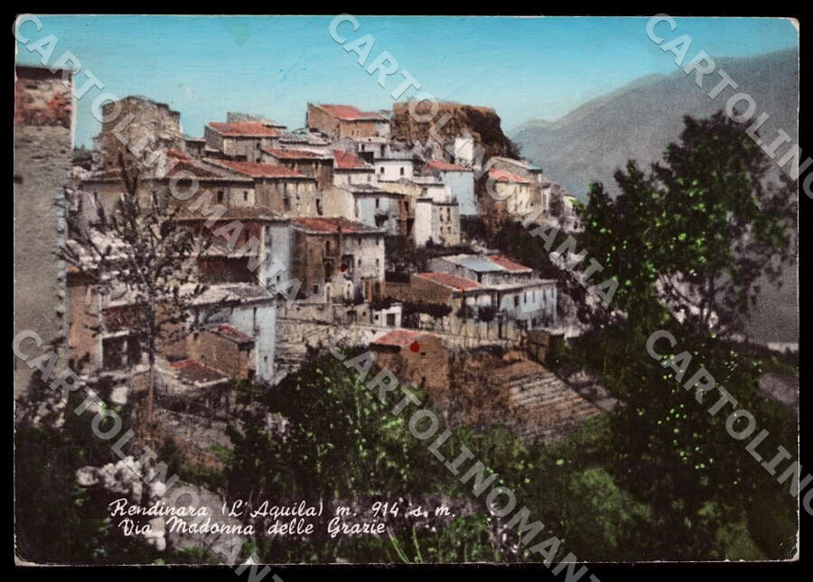 L'Aquila Morino Rendinara Madonna Grazie COLLA PIEGHE FG Foto cartolina GM0530 – fronte
