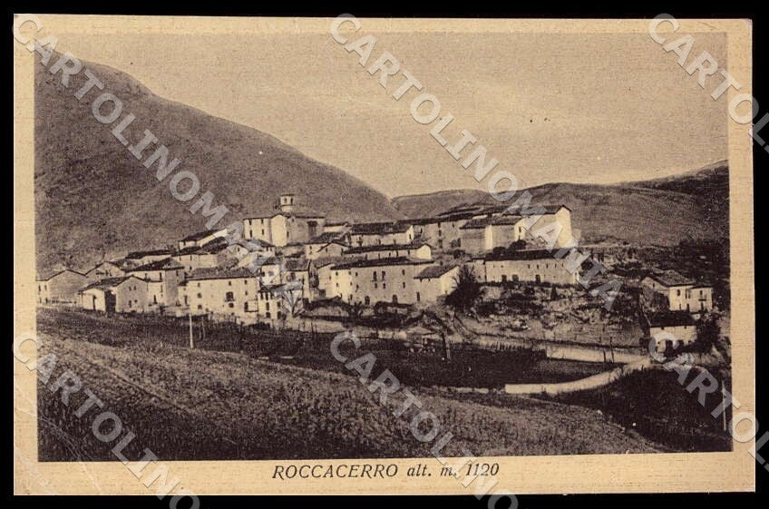 L'Aquila Tagliacozzo Roccacerro Panorama PIEGHINE cartolina GM0531 – fronte