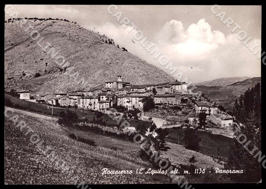 L'Aquila Tagliacozzo Roccacerro Panorama Alterocca FG Foto cartolina GM0532 – fronte