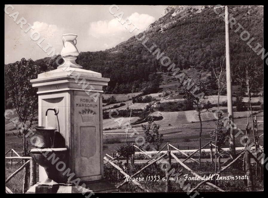 L'Aquila Rocca di Mezzo Rovere Fonte Innamorati FG Foto cartolina GM0538 – fronte