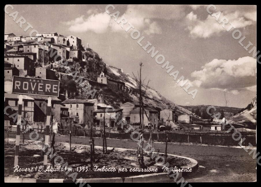 L'Aquila Rocca di Mezzo Rovere escursione Monte Sirente FG Foto cartolina GM0539 – fronte