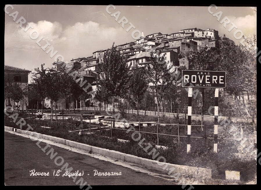 L'Aquila Rocca di Mezzo Rovere Panorama ABRASA FG Foto cartolina GM0540 – fronte
