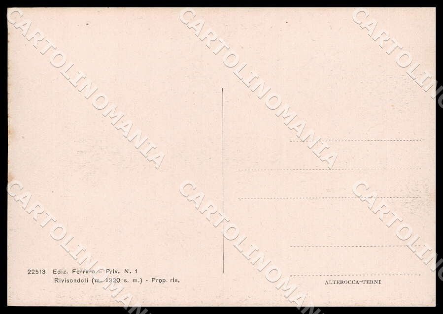 L'Aquila Rivisondoli Panorama Alterocca FG cartolina GM0543 – retro