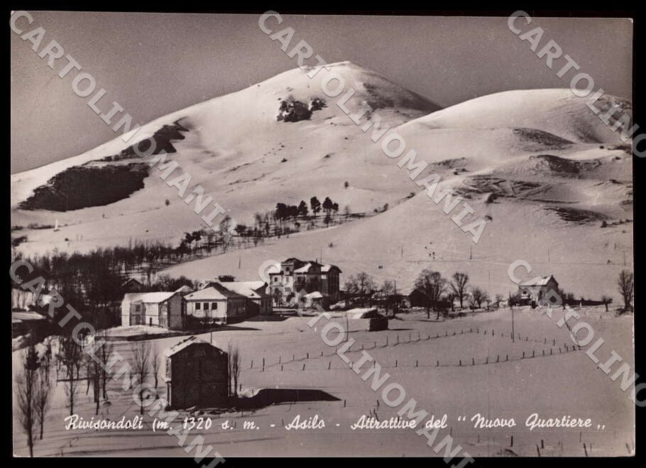 L'Aquila Rivisondoli Asilo Attrattive Nuovo Quartiere FG Foto cartolina GM0546 – fronte