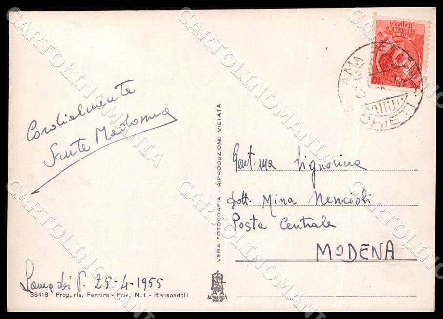 L'Aquila Rivisondoli Asilo Attrattive Nuovo Quartiere FG Foto cartolina GM0546 – retro