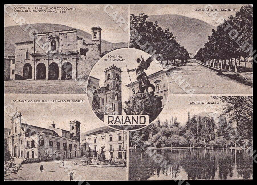 L'Aquila Raiano Convento Frati Minori Zoccolanti Chiesa FG cartolina GM0548 – fronte