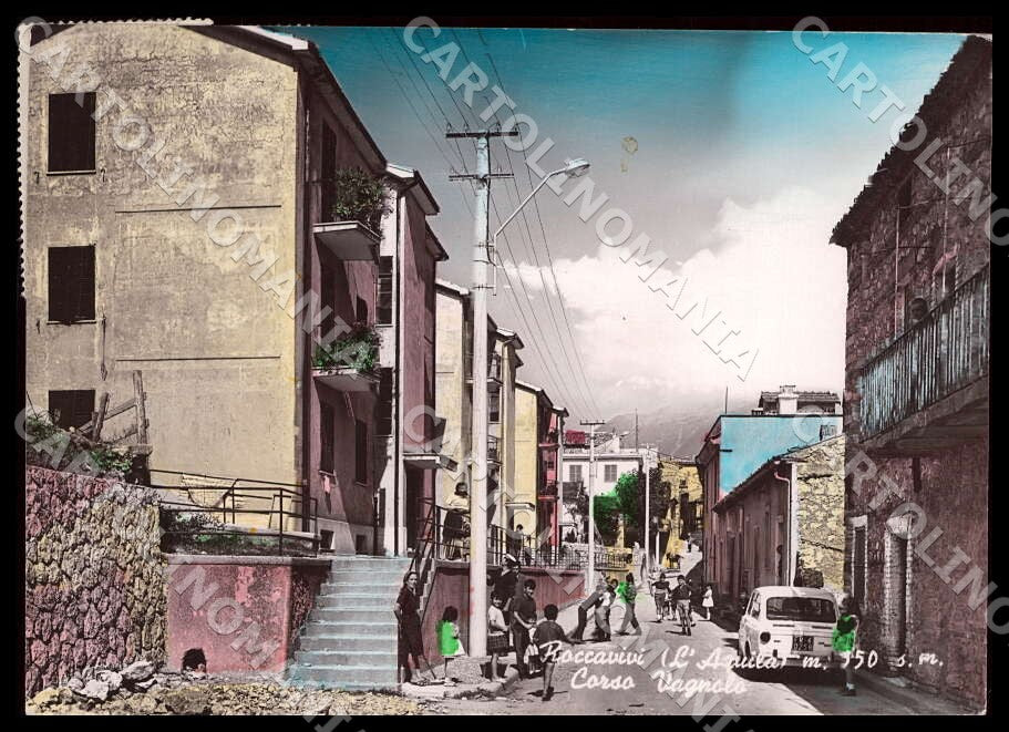 L'Aquila Roccavivi Corso Vagnolo Auto FG Foto cartolina GM0554 – fronte