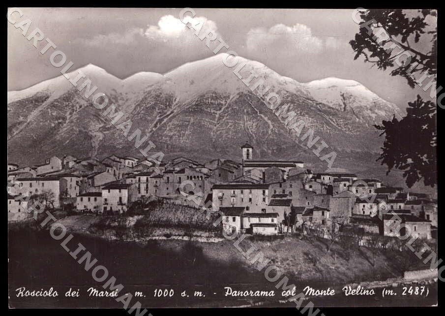 L'Aquila Magliano Rosciolo dei Marsi Monte Velino FG Foto cartolina GM0558 – fronte