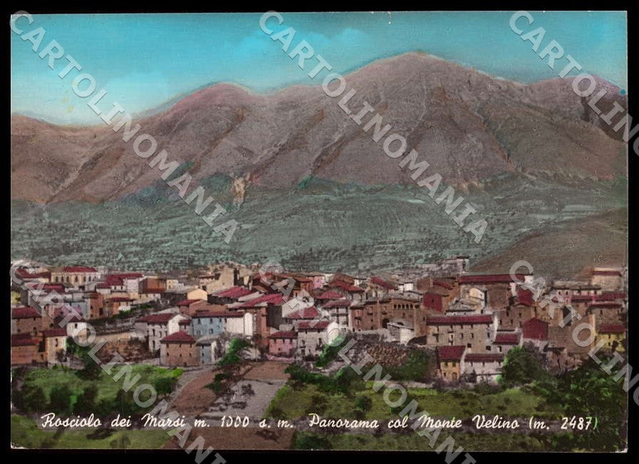 L'Aquila Magliano Rosciolo dei Marsi Panorama STRAPPINO FG Foto cartolina GM0559 – fronte