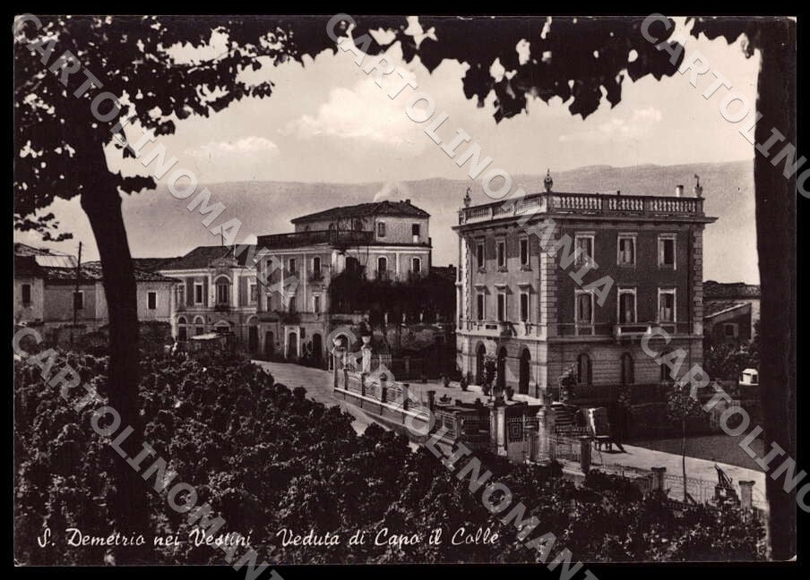 L'Aquila San Demetrio nei Vestini Veduta Capo Colle FG Foto cartolina GM0568 – fronte
