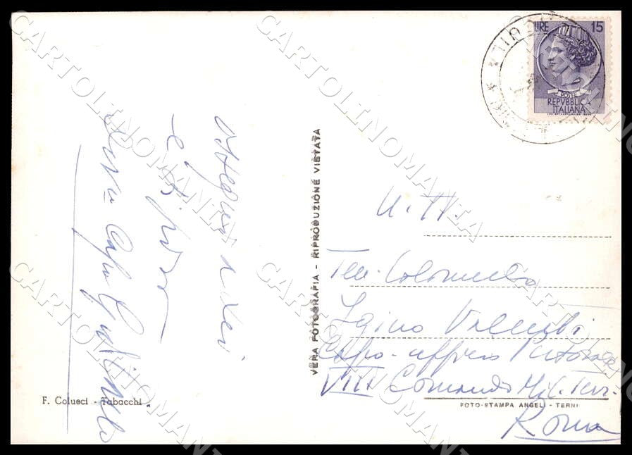L'Aquila San Demetrio nei Vestini Panorama Autobus FG Foto cartolina GM0572 – retro