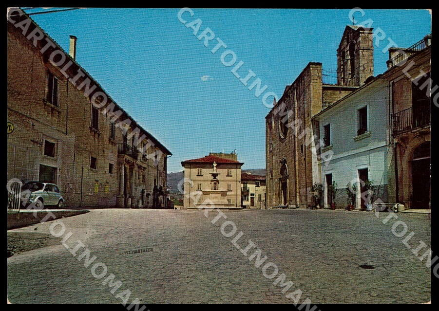 L'Aquila Sant'Eusanio Forconese Piazza Cavour Auto FG cartolina GM0581 – fronte