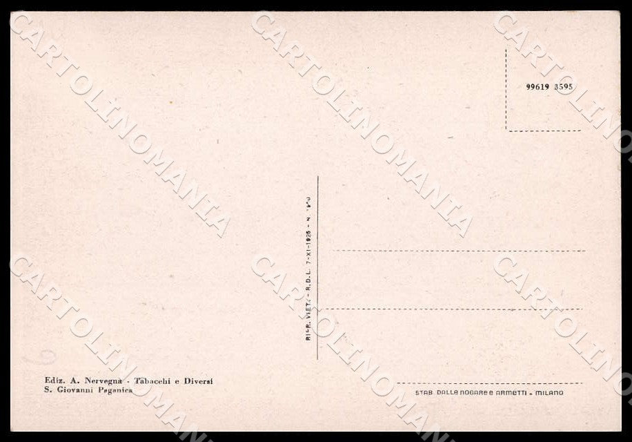 L'Aquila San Giovanni Paganica Cavallo FG cartolina GM0599 – retro