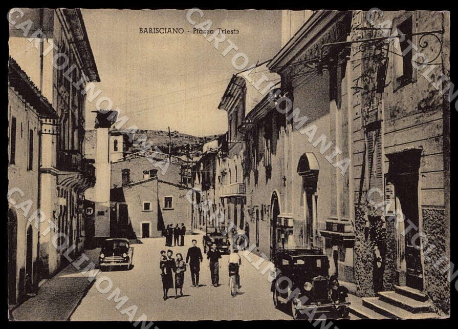 L'Aquila Barisciano Piazza Trieste Poste Alterocca PIEGHINA FG cartolina GM0600 – fronte