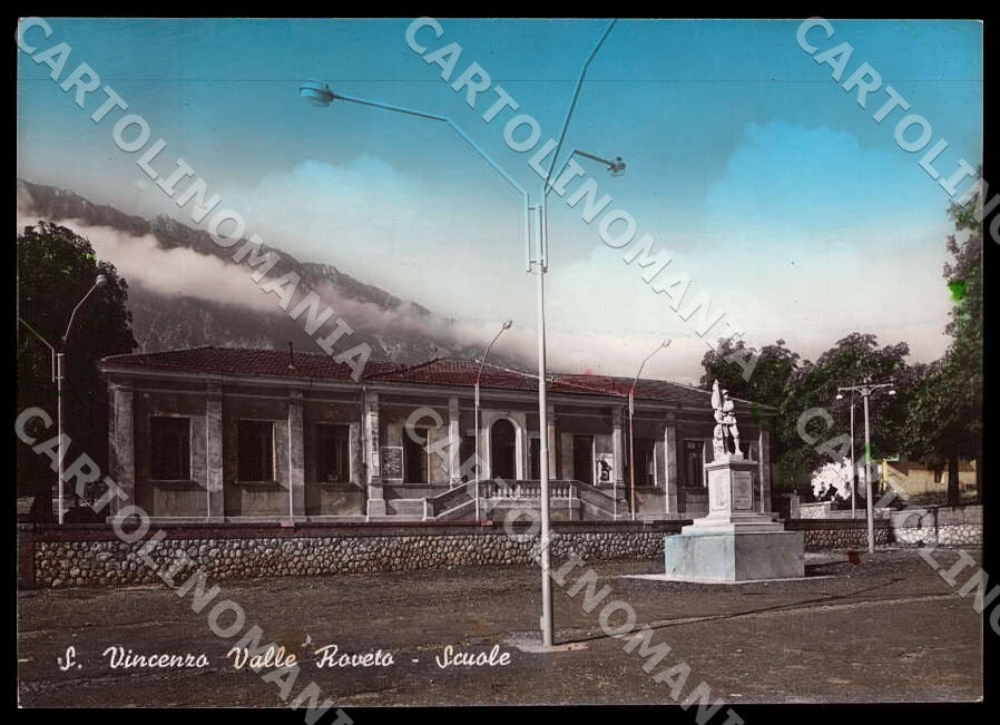 L'Aquila San Vincenzo Valle Roveto Scuole FG Foto cartolina GM0602 – fronte