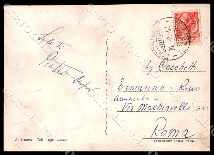 L'Aquila Roccaraso Seggiovia Sci FG Foto cartolina GM0614 – retro