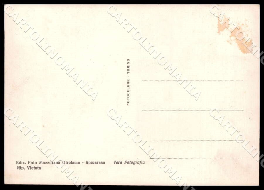 L'Aquila Roccaraso Campetto Trampolino Sci Auto FG Foto cartolina GM0619 – retro