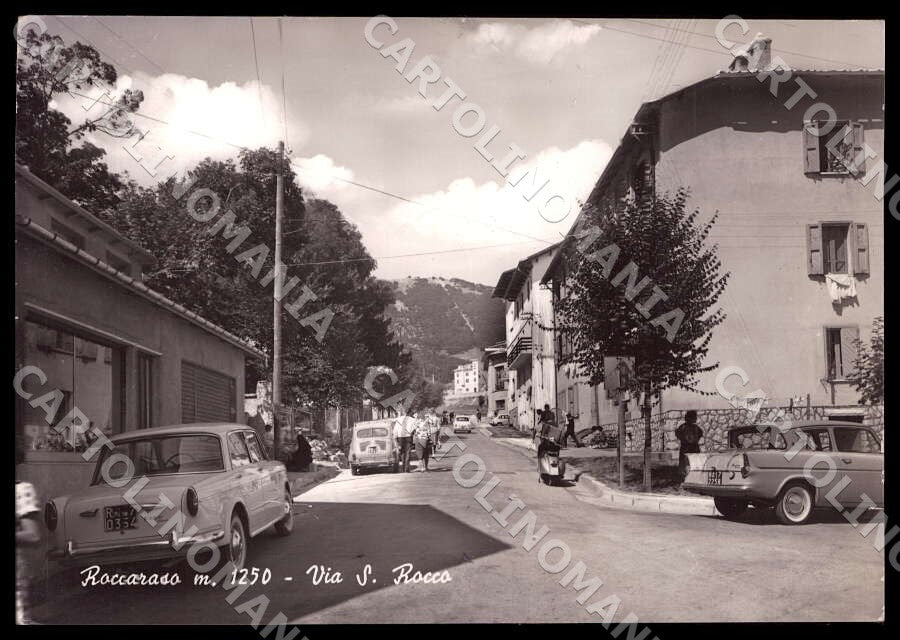 L'Aquila Roccaraso Via San Rocco STRAPPINO ABRASA FG Foto cartolina GM0621 – fronte