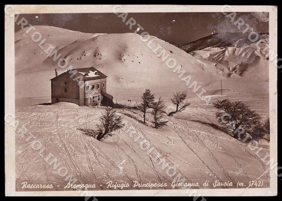 L'Aquila Roccaraso Aremogna PIEGA ABRASA MACCHIA FG Foto cartolina GM0626 – fronte