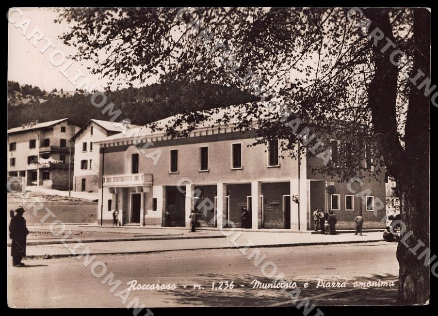 L'Aquila Roccaraso Municipio Piazza omonima FG Foto cartolina GM0627 – fronte