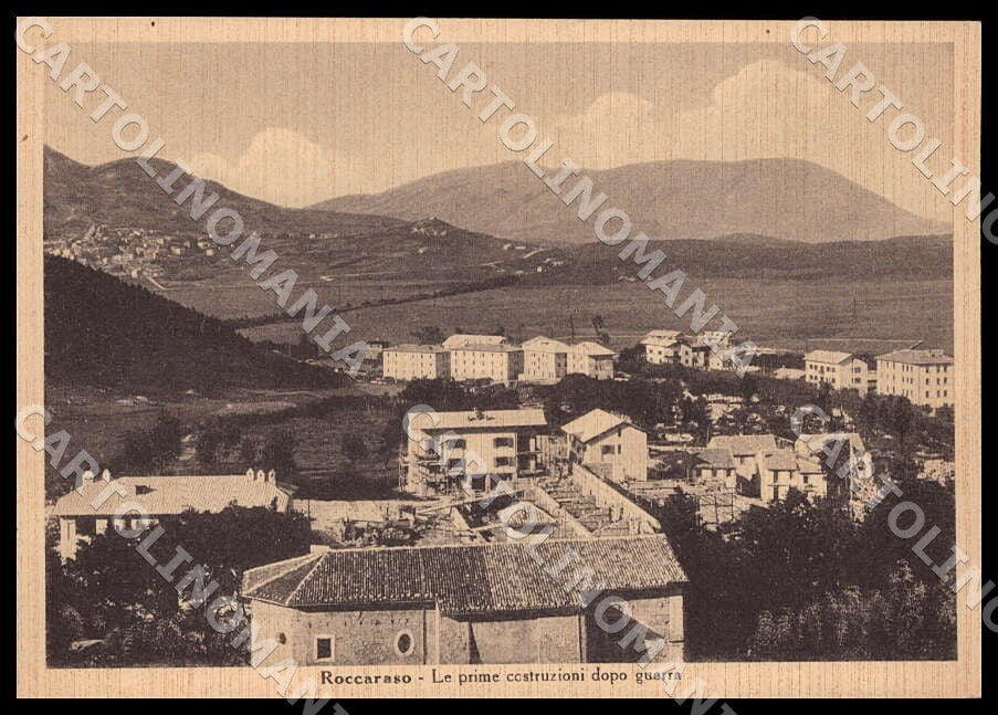 L'Aquila Roccaraso prime costruzioni dopo guerra FG cartolina GM0629 – fronte