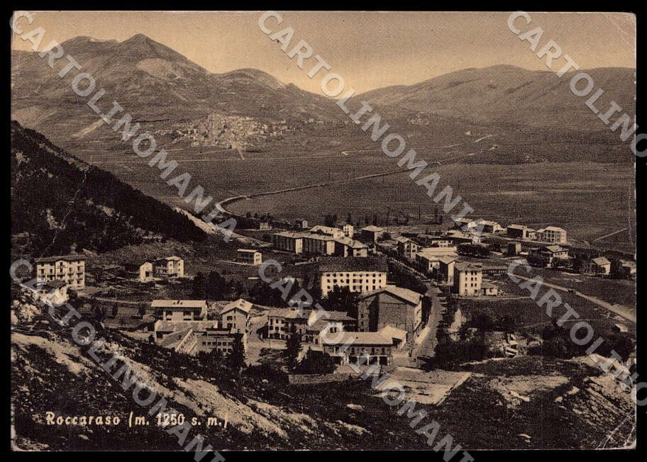 L'Aquila Roccaraso PIEGHE FG cartolina GM0633 – fronte