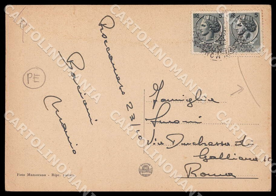 L'Aquila Roccaraso PIEGHE FG cartolina GM0633 – retro