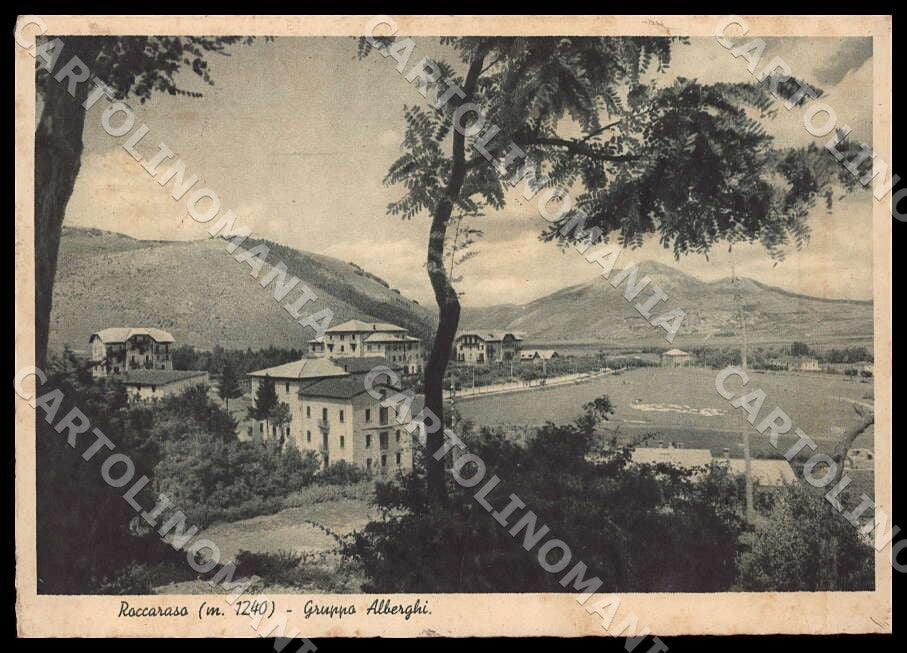 L'Aquila Roccaraso Gruppo Alberghi SCOLLATA FG cartolina GM0635 – fronte
