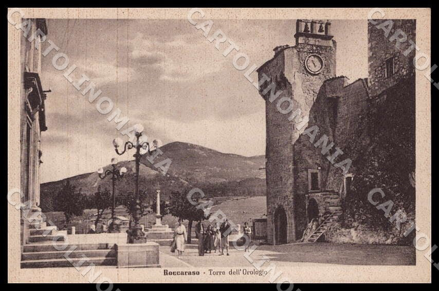L'Aquila Roccaraso Torre Orologio Alterocca cartolina GM0637 – fronte