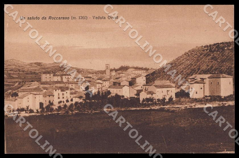 L'Aquila Roccaraso Saluto Veduta Ovest cartolina GM0638 – fronte